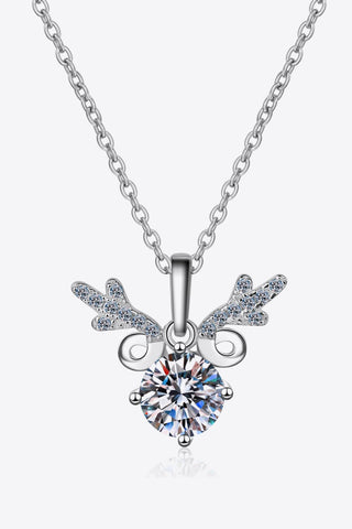 1 Carat Moissanite 925 Sterling Silver Necklace